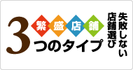 繁盛する店舗選び3つの選択